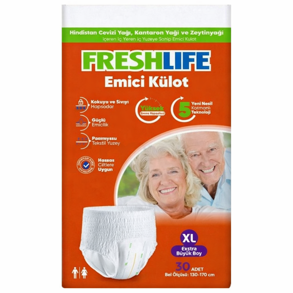 Freshlife Emici Külot Hasta Bezi xLarge 30'lu